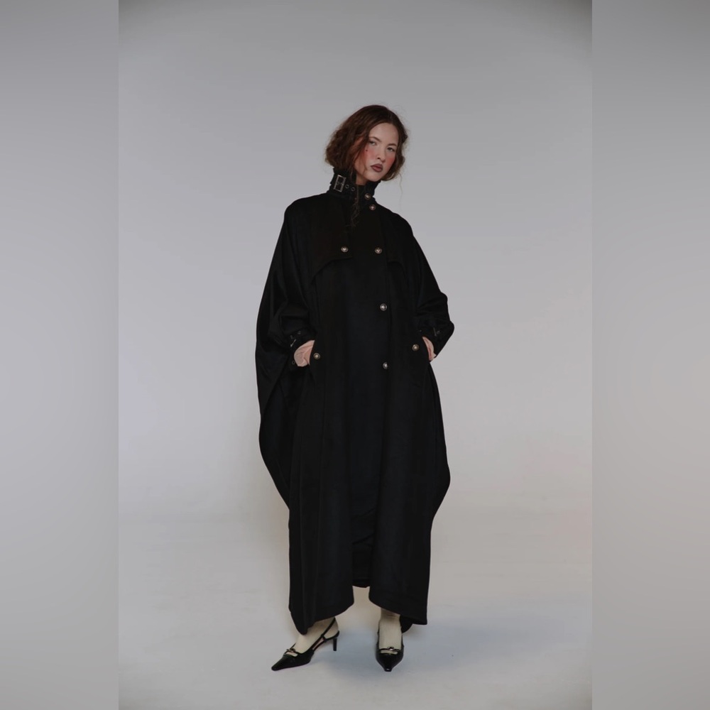 ISO SELKIE CAVIAR TRENCH CAPE